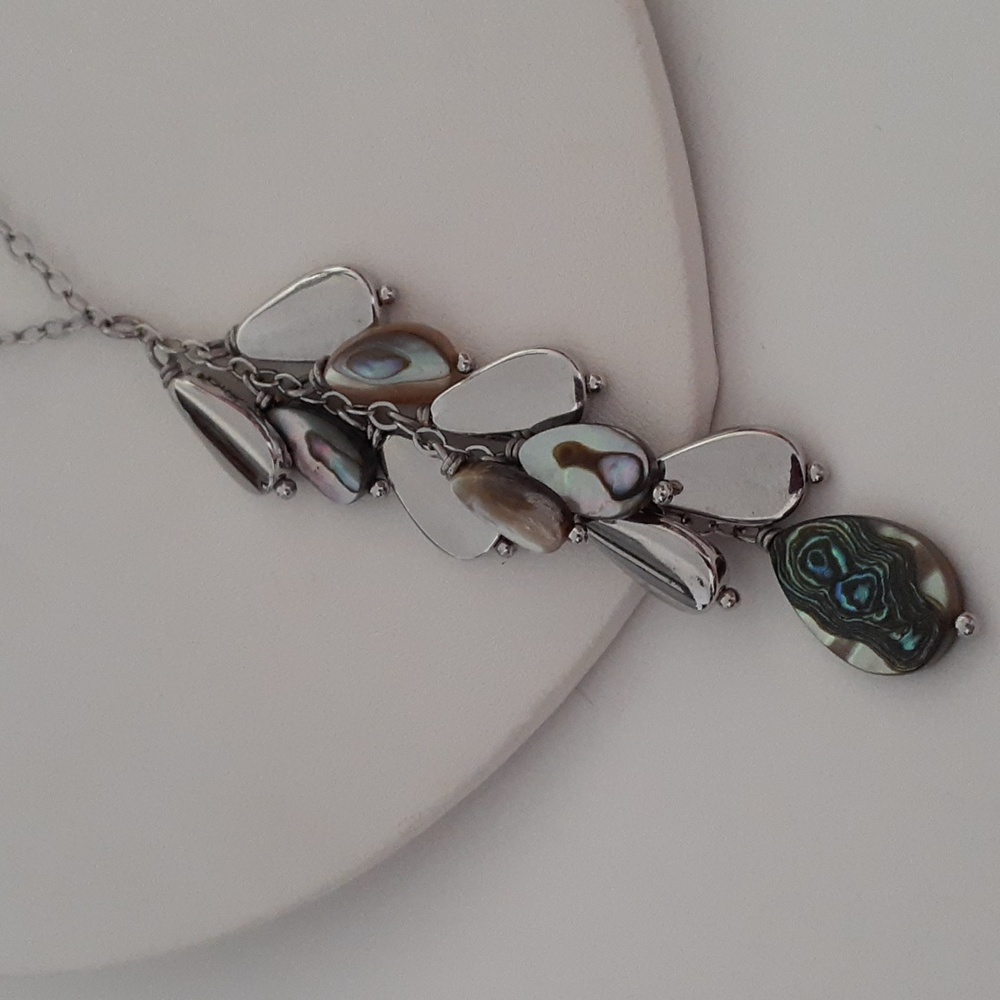 EUC Gorgeous Abalone Shell Necklace R117